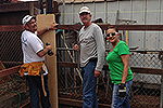 Photo of Councilmember Sherman and his staff building a fence for a Habitat for Humanity project in San Diego
