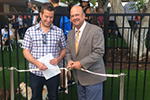 Photo of Councilmember Sherman at the Opening of Westfield Mission Valley Mall Dog Park