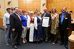 Photo of Councilmember Sherman Declaring May 17th Norwegian Constitution Day with Councilmember Emerald