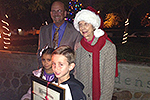Photo of Councilmember Sherman at the Allied Gardens Tree Light Ceremony