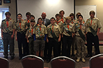 Photo of Councilmember Sherman with Members of Boy Scout Troop 959