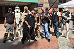 Photo of Councilmember Scott Sherman with Members of the 501st Legion Imperial Sands Garrison, Mandolorian Mercs and the San Diego Star Wars Society