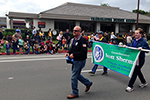 Photo of Councilmember Sherman walking in the  Tierrafest Patriots Day Parade