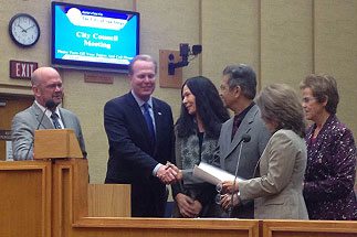 Photo of Rick Bussell Proclamation Event