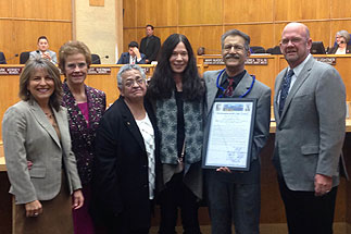 Photo of Rick Bussell Proclamation Event